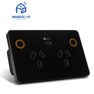 Úc tiêu chuẩn SAA được phê duyệt RGB thay đổi màu sắc trên nút thông minh Wifi ZigBee đôi ổ cắm với PD - Product Image 2