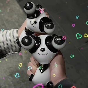 Nouveauté créative : Jouet en vinyle à yeux bouffants en forme d'animal, adorable panda anti-stress à presser pour garçons et filles - Product Image 6