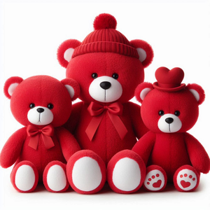 Personalizzato grazioso orsacchiotto rosso di san valentino animale di <span class=keywords><strong>peluche</strong></span> di <span class=keywords><strong>grandi</strong></span> dimensioni per fidanzata - Product Image 6