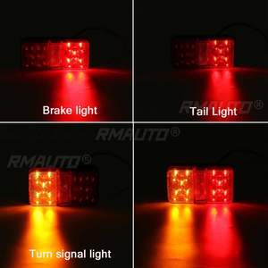 2 Luces Traseras LED de 12V 24V para Camión, Luz de Freno, Direccional, Intermitente, para Remolque, Caravana, Barco, Autocaravana - Product Image 2