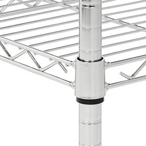 יחידת מדפים כרום מתכווננת כבדה כרום 5 גבהים חוט מדפים יחידת כרום מדפים - Product Image 5