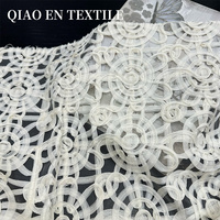 Kreatif Nonwoven tiga dimensi pita bordir Mandala bunga kain berongga jala untuk gaun tas topi