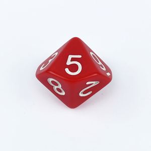 Juego de dados poliédricos D10 transparentes multicolor con patrón de perlas personalizados para juegos de rol D&D - Product Image 3