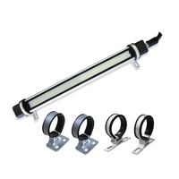 ONN M9S Lampu Kerja Mesin Braket Bentuk-O IP67 Tahan Air Panjang Opsional Paduan Aluminium + Kaca Tempered untuk Mesin CNC