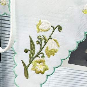 Venta al por mayor de doble capa de Organza bordado cuello falso Vintage Floral escote desmontable para ropa de mujer - Product Image 6