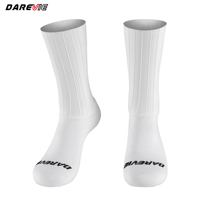 Chaussettes de sport de compression personnalisées pour hommes Darevie, chaussettes de cyclisme Aero Crew, chaussettes de vélo