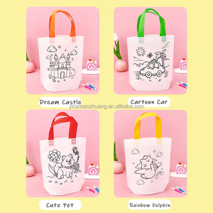 Bolsa <span class=keywords><strong>para</strong></span> colorear <span class=keywords><strong>para</strong></span> niños, bolsa <span class=keywords><strong>de</strong></span> <span class=keywords><strong>regalo</strong></span> <span class=keywords><strong>de</strong></span> fiesta <span class=keywords><strong>para</strong></span> niños, almacenamiento <span class=keywords><strong>de</strong></span> juguetes, bolsa con asa <span class=keywords><strong>de</strong></span> compras <span class=keywords><strong>de</strong></span> <span class=keywords><strong>tela</strong></span> no tejida ecológica - Product Image 5