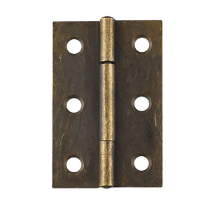 Furniture Hinge 49x32mm Bronze <b>6</b> Hole Surface Mount For <b>Drawer</b> Traditional Style Durable Cold Rolled Steel - Product Image 5