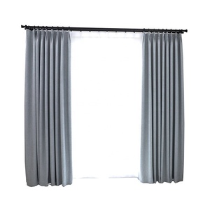 Readymade Thermal Blackout Coton Linen <strong>Curtain</strong> in Grey Colour - Product Image 6