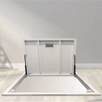 Porte invisible électrique à ouverture vers le haut pour sous-sol, cave à vin, local de rangement et ouverture d'escalier