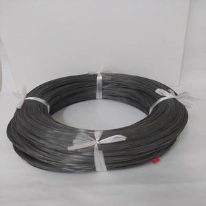 Fil de piano recuit pour ressorts mécaniques micro-miniatures, finition argent brillant/noir, emballage en bobine - Product Image 1