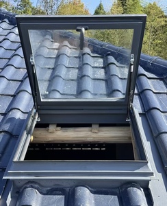 Fenêtre de toit verticale moderne en alliage d'aluminium à prix d'usine, simple, fixe, double vitrage, faible coût, vente en gros - Product Image 1