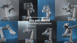 Robot collaboratif Universal Robot Cobot UR10e à 6 axes avec pince RobotiQ pour l'assemblage - Product Image 2