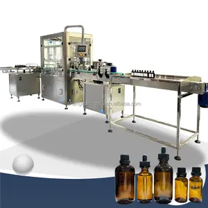 Cosmetic Perfume Spray Dropper Bottle Tincture Essential Skin Serum Oil Filling and Capping Machine for Bottle Packing Line