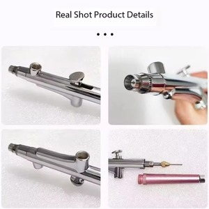 Aérographe professionnel portable à action simple avec buses de 0,3 mm pour la peinture de modèles, gâteaux, ongles, voitures et applications de beauté (jet d'encre) - Product Image 3