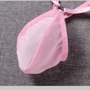 กางเกงในชาย Aoleishi แบบ Low-Rise ผ้าตาข่ายสีชมพู ยืดหยุ่นได้ ทรง U-Pouch เซ็กซี่ สำหรับฤดูร้อน ปี 2024 - Product Image 4