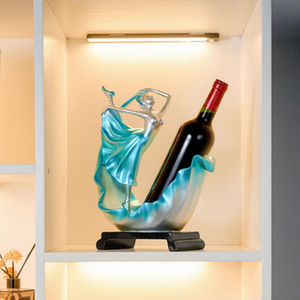 Gabinete de vino tinto de diseño moderno, estante de vino de resina de belleza para niña con soporte de exhibición para hoteles y base de <span class=keywords><strong>botella</strong></span> de vino para el hogar - Product Image 2