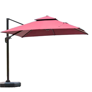 Best Choice Products Paraguas de patio en voladizo de rotación de 360 grados Parasol impermeable plegable para exteriores para cubierta de patio trasero - Product Image 2