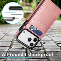Étui portefeuille en cuir PU avec support rabattable et fente pour cartes pour iPhone 18 17 Pro Max 16 15 14 13 12 11 Pro Max