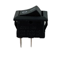 Interruptor basculante tipo barco KCD PA66 366.3cm 10*15mm 3A DPDT 250V 30000 ciclos de vida útil, interruptores eléctricos de patillas largas
