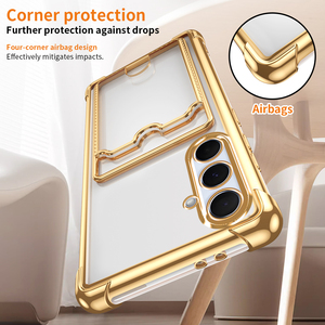 Étui avec emplacement pour carte pour <span class=keywords><strong>Samsung</strong></span> A73 A72 A71 A70 A55 A54 A53 A52 A51 A50 A34 A33 <span class=keywords><strong>A32</strong></span> A31 A25 A24 A23 4G <span class=keywords><strong>5G</strong></span> <span class=keywords><strong>Coque</strong></span> arrière souple en TPU - Product Image 2