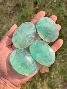 Pierre de palmier en fluorite verte polie en gros, figurine Anka Totem, croix Ansata, art populaire, décoration d'intérieur, cristal de guérison Reiki - Product Image 4