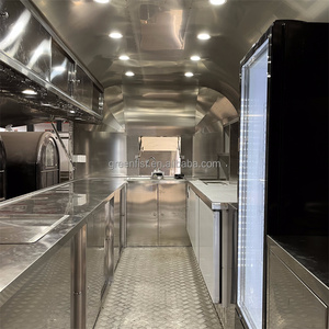 Remorque Air Catering Stream Concession Trailers Remorque entièrement équipée pour la restauration à vendre Pizza cuite OvenFood Truck - Product Image 6