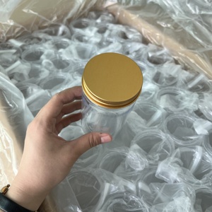 Recipiente de Plástico <span class=keywords><strong>PET</strong></span> Transparente de 50ml 100ml 120ml 150ml 200ml 250ml com Tampa Plástica Personalizada e Tampa de Metal - Product Image 2