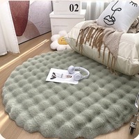 Tapis en fausse fourrure de lapin de haute qualité, super doux, fabriqué à la machine, couleur unie, décoration intérieure, tapis de sol, adapté aux animaux domestiques, antidérapant
