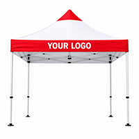 Tente de réception pliante robuste, personnalisée, pour événements d'aventure en plein air, 10x10 pieds (3x3 m), impression couleur intégrale, imperméable, protection UV