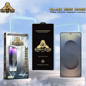 Protector de cristal de reconocimiento de desbloqueo de huellas dactilares HD 9H para <span class=keywords><strong>Samsung</strong></span> Galaxy S24 Ultra Protector de pantalla S25 MIcas Film S23 S22 S26 - Product Image 5