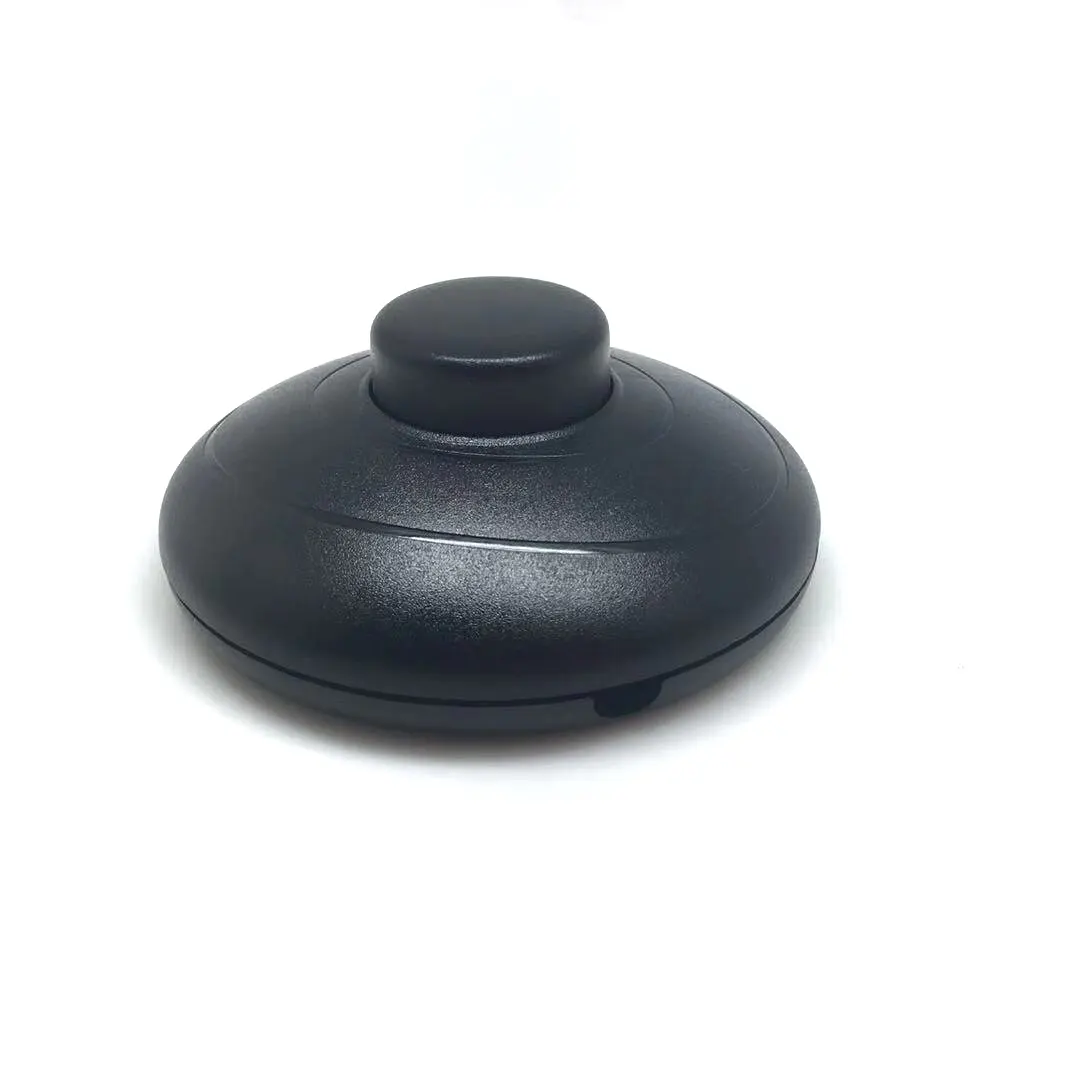 Interruptor de botão do pedal da luz do piso da lâmpada interna da cor preta