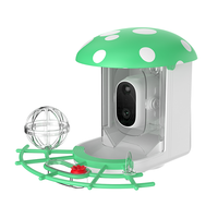 Mangeoire solaire intelligente pour oiseaux connectée WiFi Caméra étanche 3MP Caractéristiques Reconnaissance des oiseaux pour l'extérieur Jardin Faune Bol pour animaux de compagnie