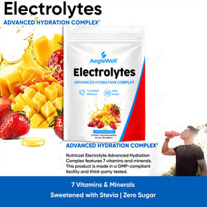 AegleWell Advanced Hydration, Polvo de Electrolitos, Suplemento de Hidratación con <span class=keywords><strong>7</strong></span> Vitaminas + Minerales, Sobres de Electrolitos de Dosis Única - Product Image 4