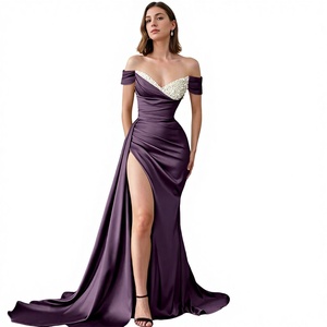 SS036 Nuovo Abito <span class=keywords><strong>da</strong></span> <span class=keywords><strong>Sera</strong></span> Sexy a Trapezio Lunghezza Tè, Stile Europeo/Americano, <span class=keywords><strong>Taglie</strong></span> <span class=keywords><strong>Forti</strong></span>, per Commercio Estero - Product Image 1