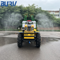 Traktor Kebun Mini 4WD Baru 18 HP Berbagai Ukuran Mesin Pertanian Rotary Cultivator Tiller dengan Mesin Gearbox Pompa