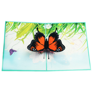 Tarjetas 3D Pop-up de <span class=keywords><strong>cumpleaños</strong></span> y aniversario Para <span class=keywords><strong>Hija</strong></span> Tarjetas de felicitación con temática de mariposa para niños hechas de papel - Product Image 4