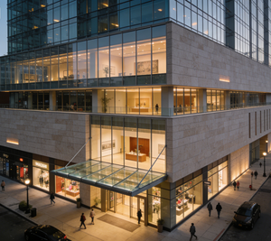 Bâtiments commerciaux modernes en structure acier préfabriquée, salles d'exposition, restaurants, librairies, cafés, magasins de vêtements - Product Image 2