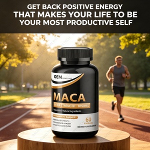 Capsules de racine de maca de haute qualité, complément de maca, capsules de ginseng, extrait de maca noire pour la vitalité et l'énergie des hommes - Product Image 2