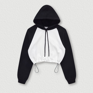 เสื้อฮู้ดสำหรับผู้หญิงผ้าคอตตอน13% โพลีเอสเตอร์หนา360ก. แต่งปักลายได้ตามต้องการ - Product Image 1