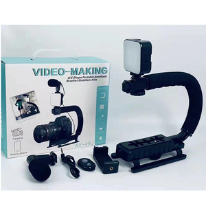 AY-49U hình chữ U di động đứng máy ảnh kỹ thuật số Chân máy tính để bàn ngoài trời sống Selfie ánh sáng mic khung video ay49u làm video k - Product Image 1