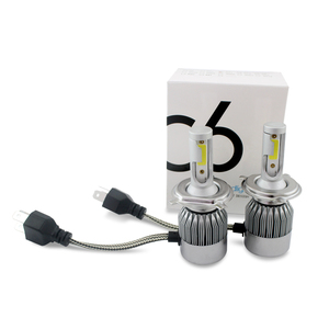 Soporte personalizado C6 faro led de coche de la luz de H1 H3 H7 H11 H13 9004, 9005 h4 led linterna del coche de la bombilla - Product Image 1