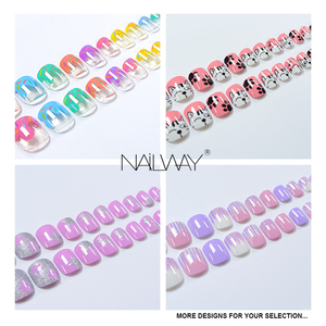 <span class=keywords><strong>Uñas</strong></span> artificiales metálicas bonitas para niños, 24 Uds., <span class=keywords><strong>Uñas</strong></span> postizas con etiqueta privada de estrella brillante para niños, prensa personalizada prepegada en las <span class=keywords><strong>uñas</strong></span> - Product Image 6
