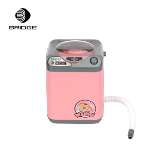 Mini machine à laver en plastique rose pour enfants - Product Image 2
