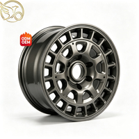 Nouvelles jantes de voiture en alliage d'aluminium moulé haute performance PY 15 5x100 à rayons en V, finition diamantée et lèvre polie, certifiées EU DOT pour Hyundai Sports