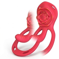 App-bestuurde clitoris massager Rose Mini waterdichte draagbare gloeiende roos zuigvibrator speeltje voor vrouwen