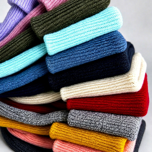 Bonnet unisexe à faible MOQ, sans pompon, en tricot côtelé, avec revers, pour l'hiver, usine du Bangladesh, lot de déstockage hiver BD - Product Image 1