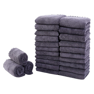 Essuie-vaisselle de cuisine en polyester et nylon QPMB-079A, épaissi, absorbant, anti-peluches, rectangulaire, couleur unie, pour usage en cuisine - Product Image 2