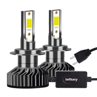 Para sistemas de iluminación automática Infitary, venta al por mayor, bombillas de faros LED H1 H3 H11 H4 H7, luz antiniebla 9005 9006 Canbus, nueva condición para