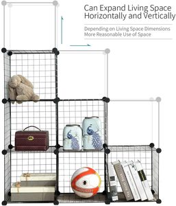 Bán Buôn Dây Kim Loại Lưu Trữ Cubes <span class=keywords><strong>Modular</strong></span> Kệ Tủ Tự Làm Tủ Quần Áo Lưu Trữ Giá - Product Image 3